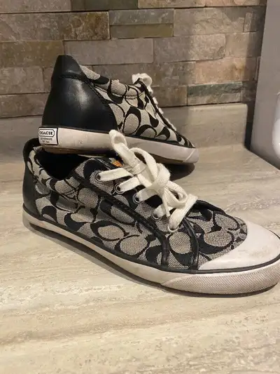 Coach women’s size 9 Barrett sneakers. Clean and from smoke free home. Very good condition, just hav...