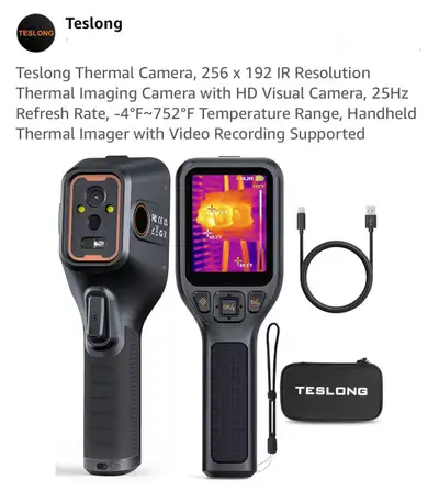 This Teslong thermal camera, with its 256 x 192 IR resolution and HD visual camera, is perfect for d...