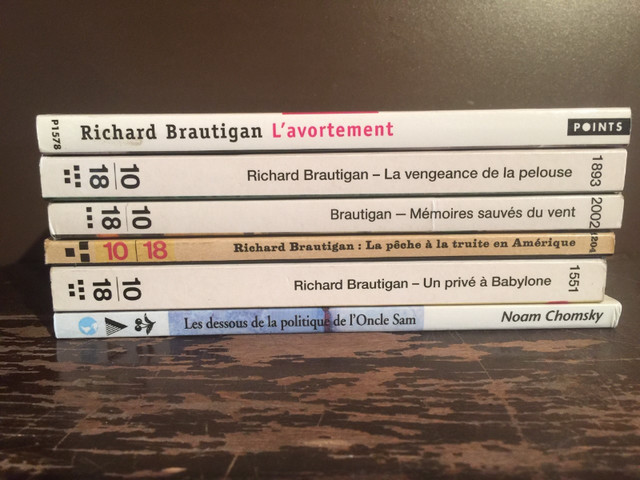 Richard Brautigan dans Ouvrages de fiction  à Ville de Montréal