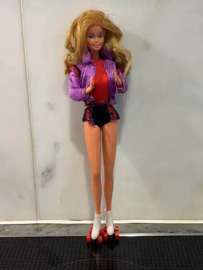 Vintage Barbie with Rollerskates, View more