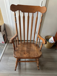 Solid Canadian Maple Rocking Chair