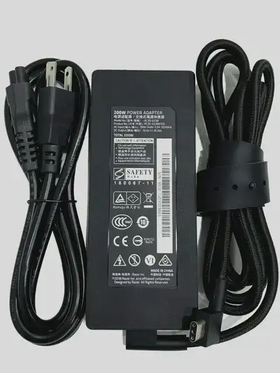AC POWER ADAPTER for Razer Blade 15 GTX 1660 Model RC30-0238, 200W 19.5V 10.26A $100