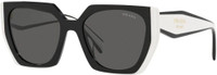 Prada Milano SPR15W 09Q-5S0 Sunglasses Women's Black/White/Dark