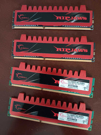8GB G.Skill RipJaws Gaming RAM DDR3 2GBx4. Price is for all 4