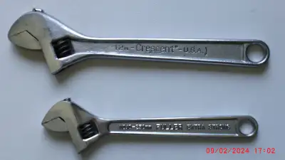 Adjustable Wrenches - 12" Cresent $10 & 10" Fuller $8 Fram Oil Filter Wrench AH1666 fits PH8 Filter...