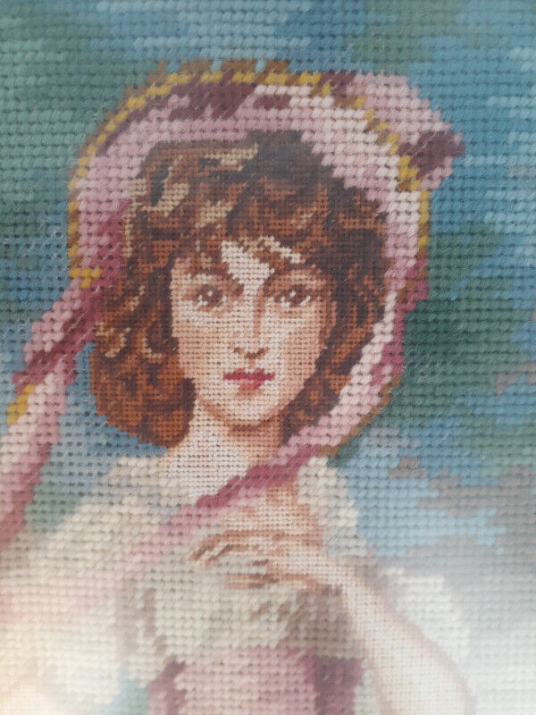 Pinkie and Blue Boy Needlepoint Pictures in Arts & Collectibles in London - Image 3
