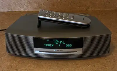 Bose Wave Music System CD AM/FM  Titanium Silver With Remote, View more