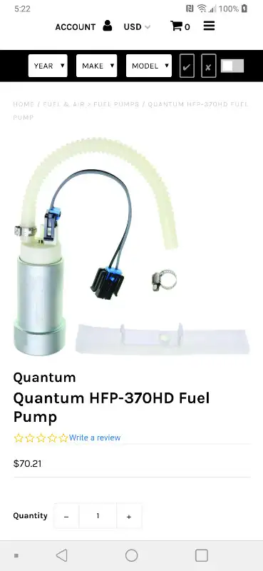 Pumps come with hoses pre-installed and all components necessary for installation. OEM or better per...