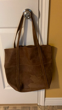 Roots large leather bag