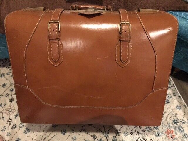 Vintage Leather Suitcase Birkdale Skyliner