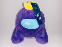 AMONG US CREWMATE PURLE CROWN PLUSH COLLECTIBLE (NEW) (C013)