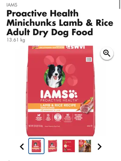 Iams Proactive Health Minichunks Adult Lamb & Rice Dry Dog Food, View more
