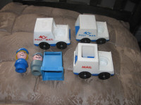 Vintage Fisher Price Little People Mail Truck #127 Replacement