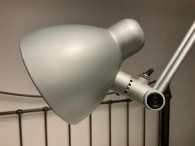 IKEA ANTIFONI Vintage floor / reading lamp, silver matte finish, View more