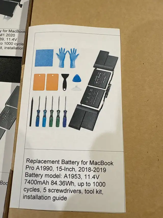Apple MacBook Replacement Batteries and Tool Kits in Laptop Accessories in Oshawa / Durham Region - Image 3