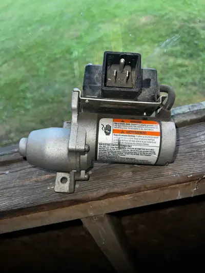Brand new briggs & stratton electric starter. I’m not sure what model it fits, all the information i...