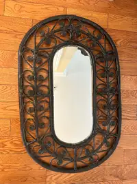 Miroir en rotin /wicker mirror