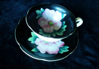 Japanese Hand Painted Cup and Saucer