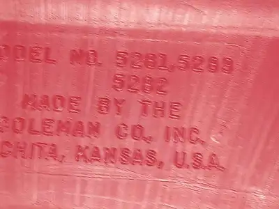 Coleman Polylite Red/White Cooler Model 5281-84, View more