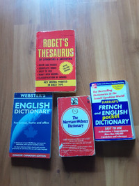 thesaurus,english dictionary $1 each