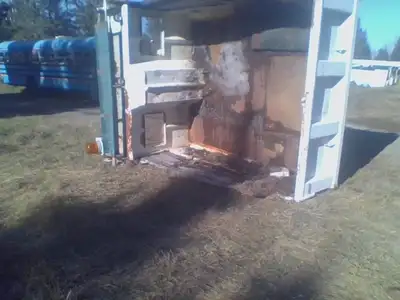 8 FT box off single axle dump truck. Hinge still attached. Bottom needs some love but solid otherwis...