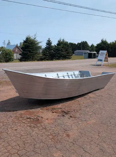 rugged 20-foot aluminum flat-bottom boat, built tough for serious work or play. Measuring 8 feet wid...
