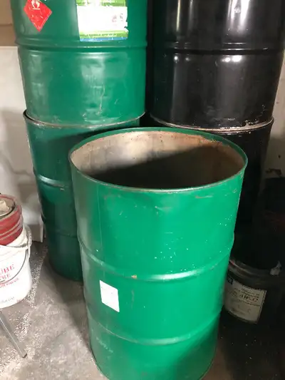 Clean burn barrels with lids cut out 35 each or 30 if you take more than one