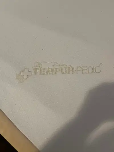 Tempur-pedic king size mattress and boxspring and bed frame set, View more