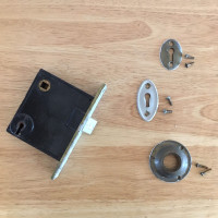 Antique Mécanisme de serrure de porte Door lock  mechanism