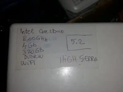 macbook core2 duo 2 ghz 4 gig 320 gig high sierra MANY other mac, View more
