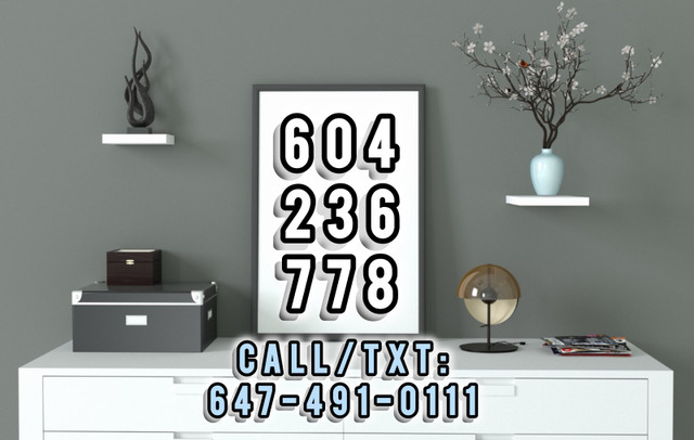Top Of The Line 604/778/236 Vancouver Vip Phone Numbers in Cell Phone Services in Richmond