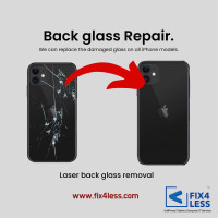 We Fix Broken Back Glass for iPhones and Samsung.