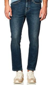 Amazon Essentials Men's Slim-Fit Jeans - Dark Wash, 28W × 30L