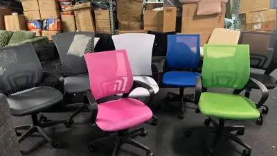 heavy duty office chair, different colors, large black legs, View more