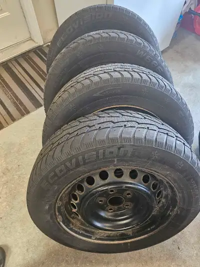 Set of 4. Winters. Used 2 seasons. Rims are off of a 2014 Toyota Camera