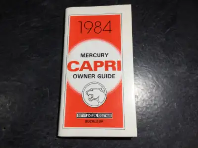 "1984 Mercury Capri Owner Guide" OEM Part Number: FPS-365-11284-A First printing August 1983 This is...