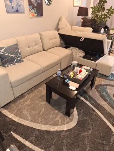 Sectional sofa with sleeper and ottoman for sale eight hundred o, View more