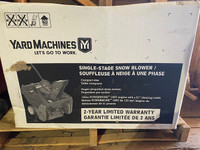 Single Stage Snow Blower (Never Used, Still in the box )