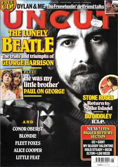 A great looking magazine! This is the August 2008 issue of UNCUT magazine. George Harrison is pictur...