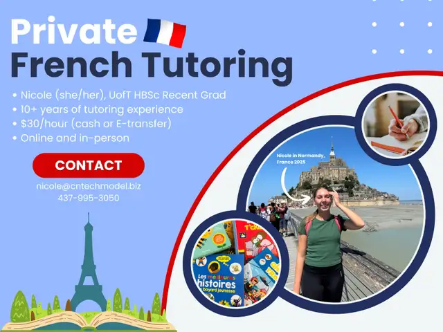 French Immersion Tutor – Grade 1-12 Private Lessons528477599826585601