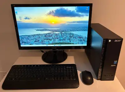 Desktop Computer with Windows 11 - Includes Monitor, Wireless Ke, View more