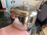 Large cooking pot stainless steel 15L