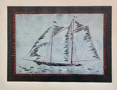"Bluenose" Linocut Prints, View more