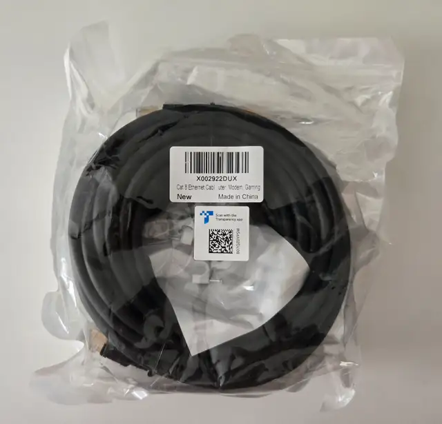 Cat 8 Ethernet Cable 50 feet Heavy Duty High Speed Router Modem in Networking in Cambridge - Image 2