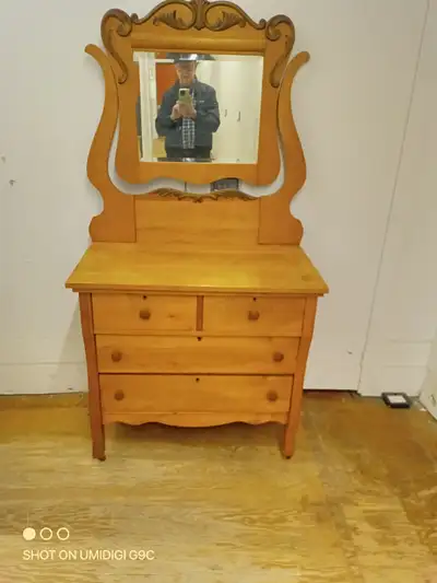 Wooden Bedroom Dresser with Mirror – Solid & Affordable, View more