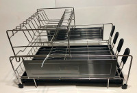 PremiumRacks Stainless Steel Over The Sink Dish Rack - Roll Up - Durable -  Multipurpose