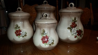 Ceramic kitchen canisters