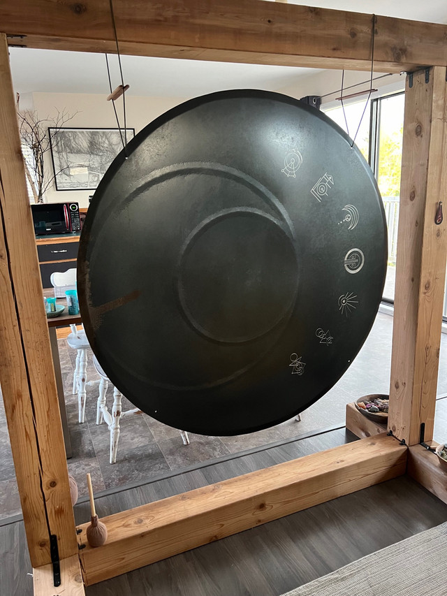 4Feet wide GONG with cedar frame in Other in Chilliwack