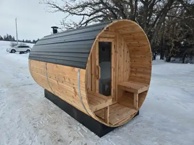Upgrade your backyard with a handcrafted cedar sauna, built for relaxation and wellness. Features: M...