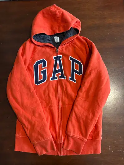 GAP Sherpa lined spring jacket with kids size XXL (14), View more